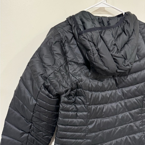 Eddie Bauer Down Black Long Puffy Parka Jacket Size M - Picture 7 of 10